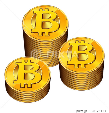 ビットコイン 仮想通貨 暗号通貨 イラストのイラスト素材
