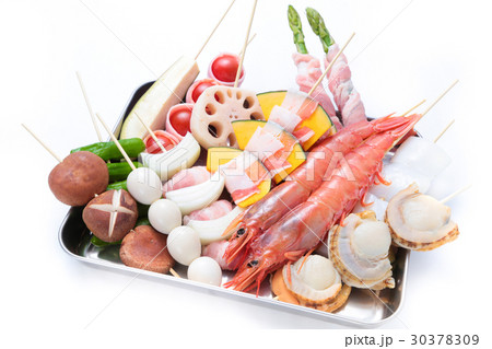 串揚げ食材 串揚げ食材 30378309