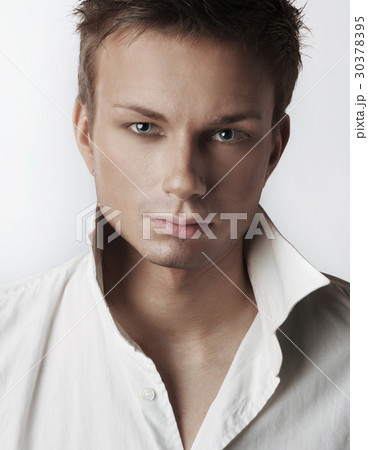 Closeup portrait of a young man Closeup portrait of a young man 30378395