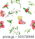 Seamless Pattern with Christmas  Sock 30378998