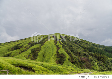 landscape of Mount Aso volcano in Kumamoto, Japan 30379691