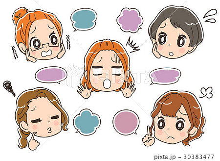 ママ友トラブルのイメージイラスト 30383477