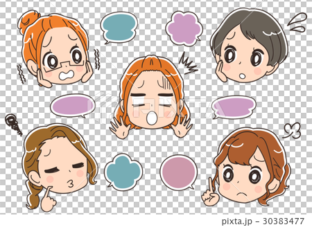 ママ友トラブルのイメージイラスト 30383477