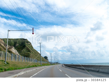 追分ソーランライン　海岸ドライブ　北海道 30384125