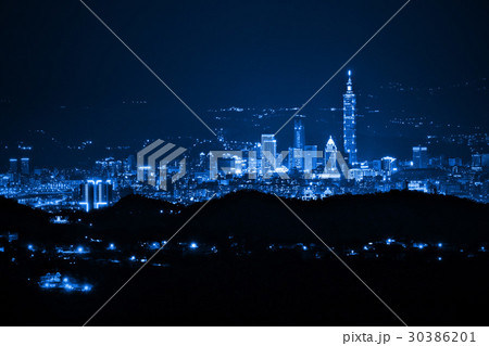 Night view of the Yangmingshan Night view of the Yangmingshan 30386201