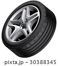 Light alloy wheel isolated 30388345