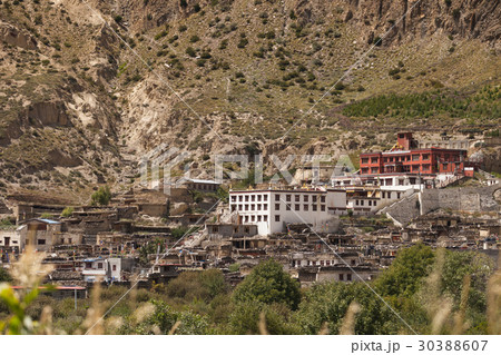 The monastery in Marpha village, Nepal. 30388607