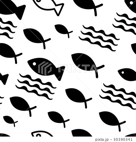 Fish seamless background 30390341