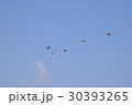 ヘリコプター、自衛隊、訓練、パラシュート 30393265