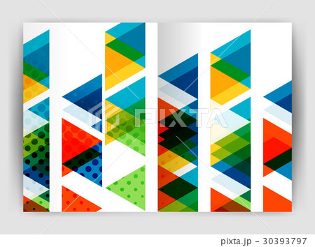 Vector triangle business annual report cover print Vector triangle business annual report cover print 30393797