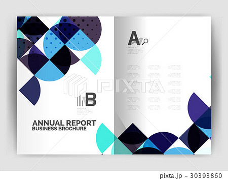 Abstract circle design business annual report 30393860
