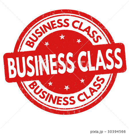 Business class sign or stamp 30394566