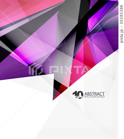 3d triangle polygonal abstract vector 30395386
