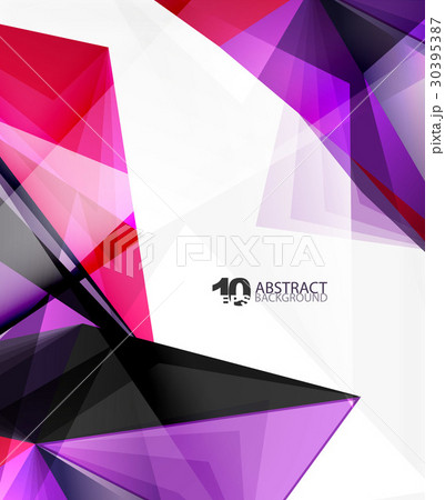 3d triangle polygonal abstract vector 30395387
