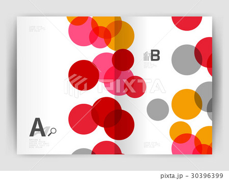 Abstract circles, annual report covers. Modern 30396399