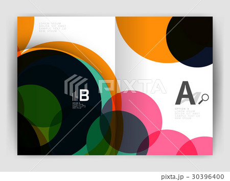 Abstract circles, annual report covers. Modern 30396400