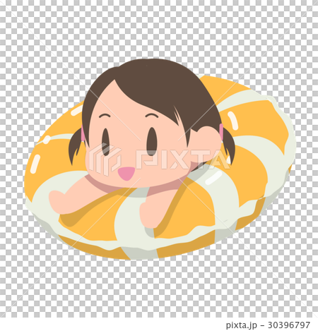 Girl playing a floating wheel Girl playing a floating wheel 30396797