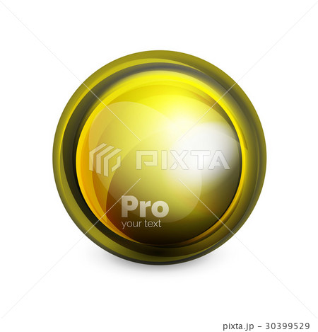 Glass sphere, futuristic abstract element 30399529
