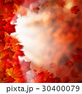 Autumn Leaves on Fall Background 30400079