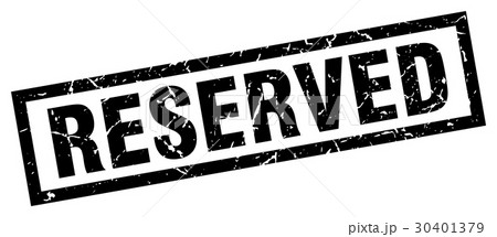 square grunge black reserved stamp 30401379