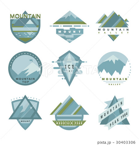 Set of mountain adventure, outdoor camp Set of mountain adventure, outdoor camp 30403306