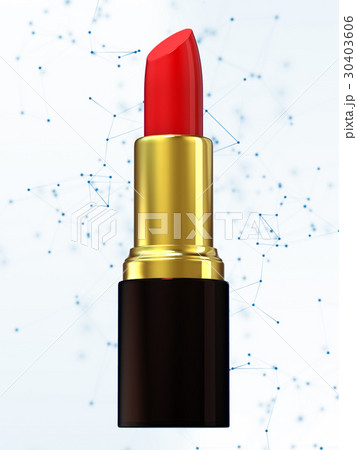 Red lipstick isolated on white 30403606