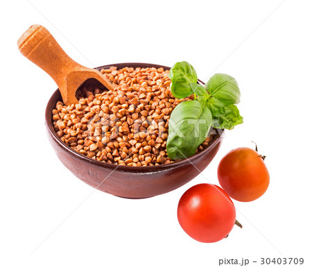 Buckwheat bowl isolated  30403709