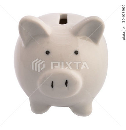 Piggy bank isolated on white 30403900