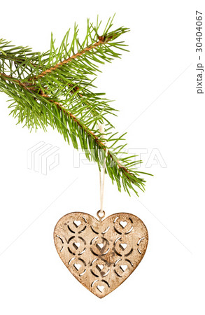 Vintage white heart isolated on white Vintage white heart isolated on white 30404067