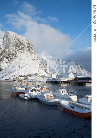 Morning in Hamnoya at the Lofoten, Norway 30404874