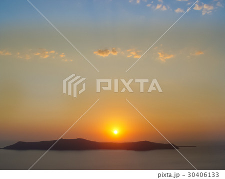 View of the sea and Volcano (Caldera) in Santorini 30406133