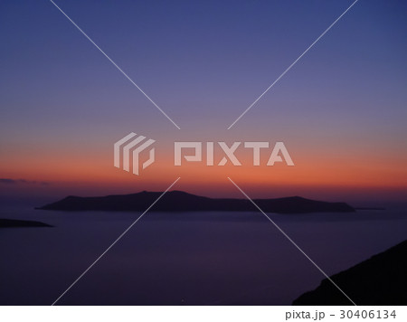 View of the sea and Volcano (Caldera) in Santorini View of the sea and Volcano (Caldera) in Santorini 30406134