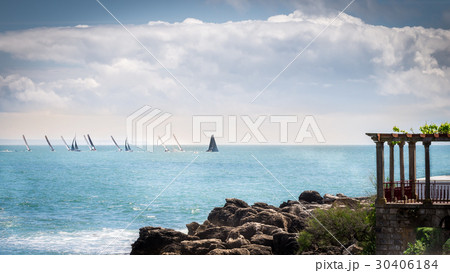 Sailboat competition in the city of Cascais. Sailboat competition in the city of Cascais. 30406184