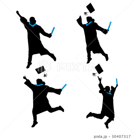silhouette of student silhouette of student 30407317