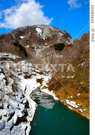 宝仙湖の雪どけ 宝仙湖の雪どけ 30408095