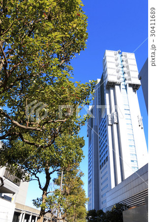 【東京都】都市風景（品川駅港南口・冬編） 30411689