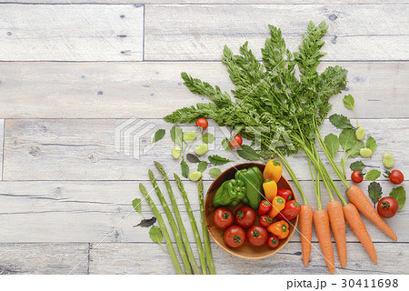 夏野菜 野菜の背景素材 野菜 夏野菜 野菜の背景素材 野菜 30411698