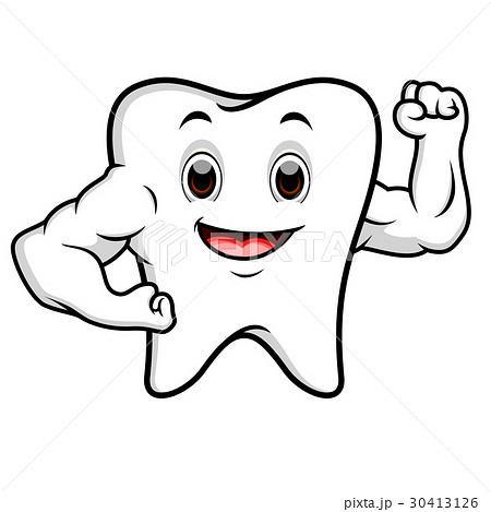 Strong tooth cartoon Strong tooth cartoon 30413126