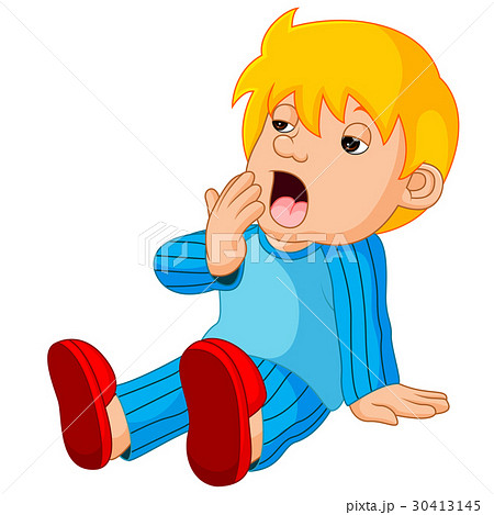 cute boy cartoon sleepy 30413145