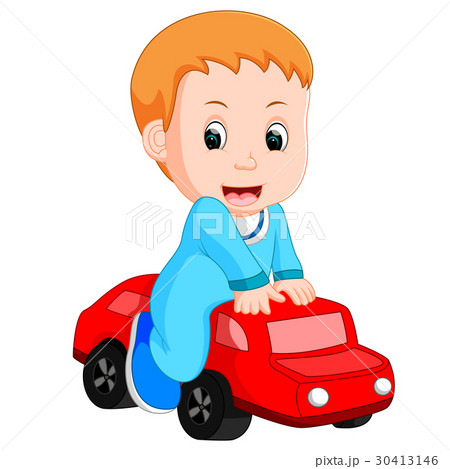 baby Boy plays with a toy car baby Boy plays with a toy car 30413146