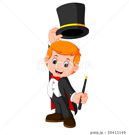 Boy Magician cartoon 30413149