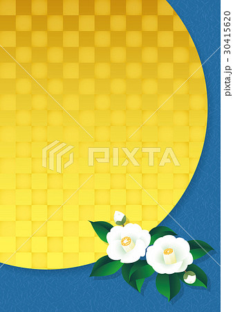 金箔と白椿 和風の背景 金箔と白椿 和風の背景 30415620
