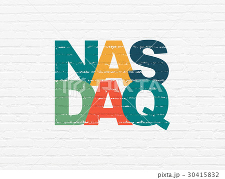 Stock market indexes concept: NASDAQ on wall 30415832