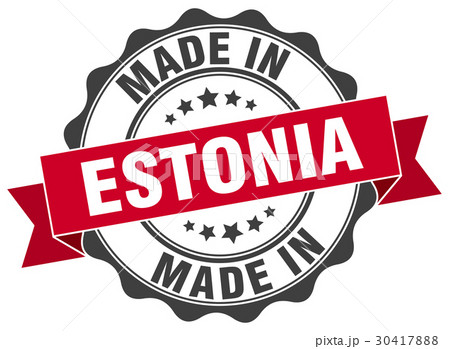 made in Estonia round seal 30417888