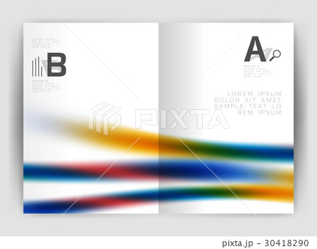 Blurred wave line. Business annual report abstract Blurred wave line. Business annual report abstract 30418290