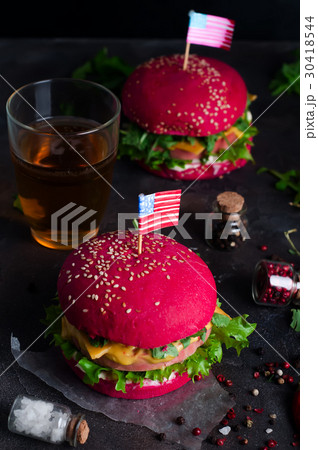 American grilled hamburger American grilled hamburger 30418544