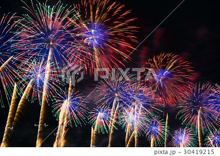 モエレ芸術花火16の写真素材 モエレ芸術花火16の写真素材