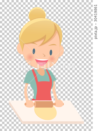 Stretch housewife to cook 30419861