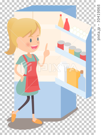 Homemaki Look at the fridge and come up with a menu 30419868