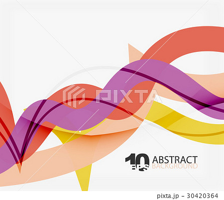 Vector wave lines abstract background Vector wave lines abstract background 30420364